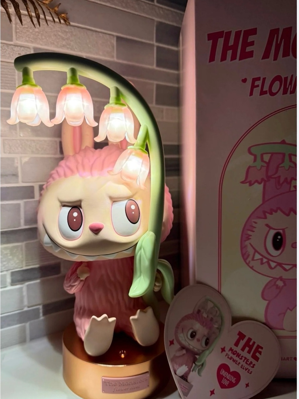 The Monsters Flower Elves Lamp- Pink